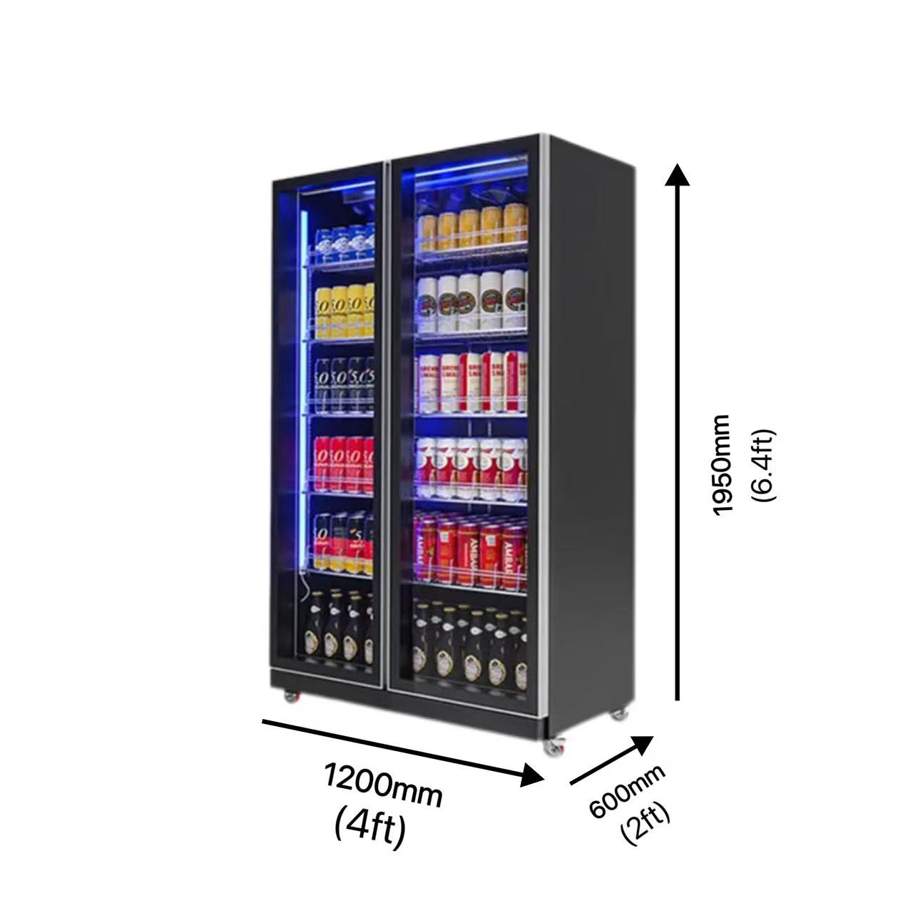 Double-door Air-cooled Refrige - Beer & Wine Downtown avis et prix