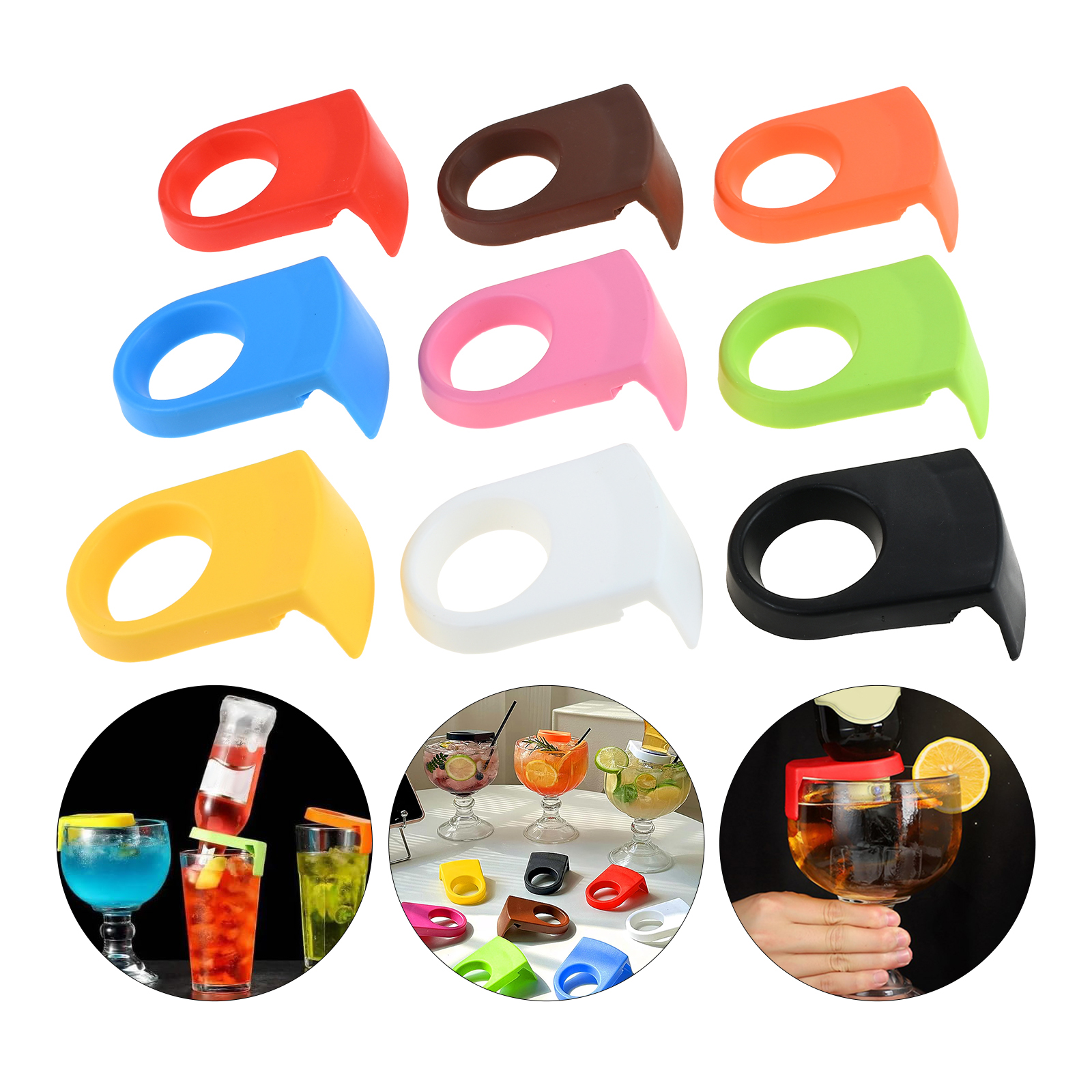 9Pcs Bottle Buckle Holder for  - Wine Mix With Beer avis et prix