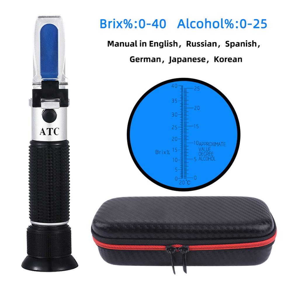 Handle Refractometer  0~40% Br - Wine To Beer Alcohol avis et prix